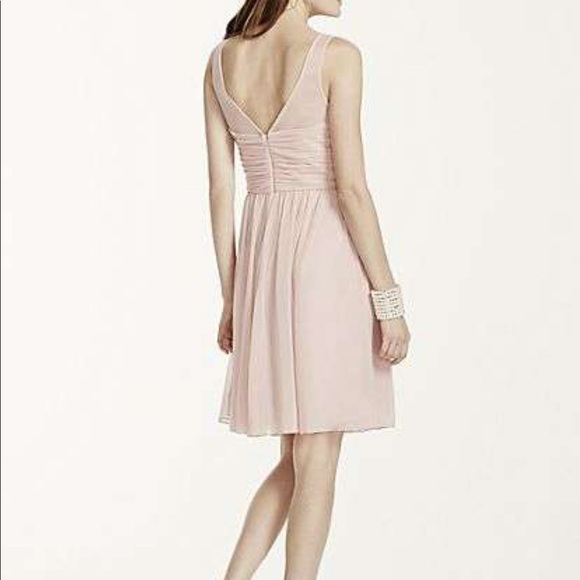 Bridesmaid Dress with illusion sweetheart neckline - Picture 3 of 3